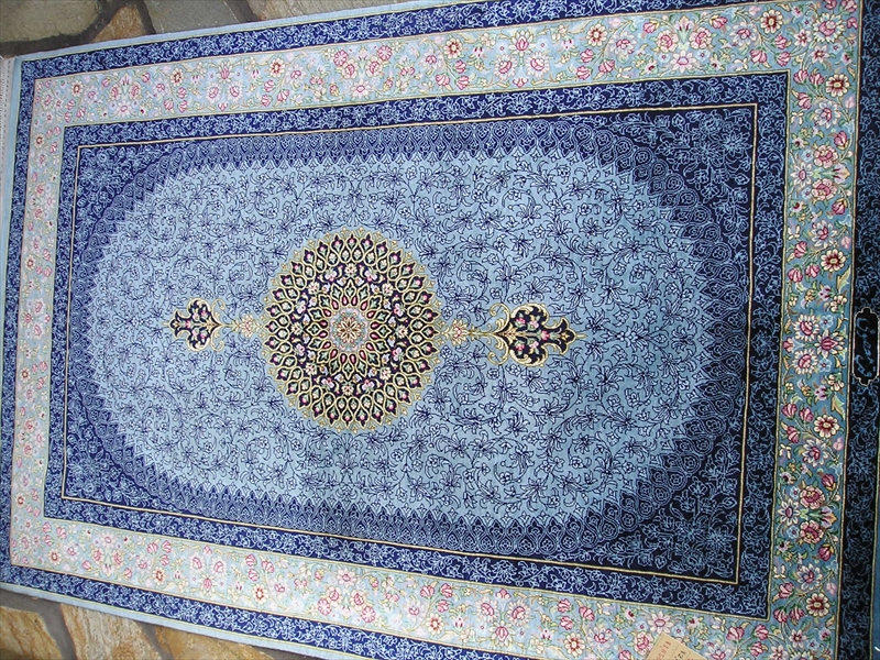 ペルシャ絨毯 シルク - ラグ/カーペット/マット